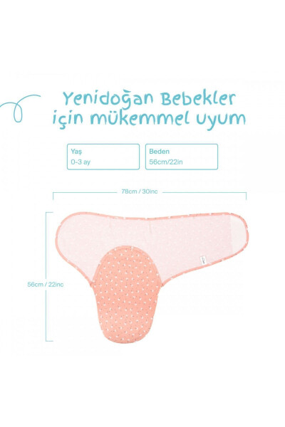 0 - 3 Ay Desenli Yeni Sezon Kundak Pamuk - 12