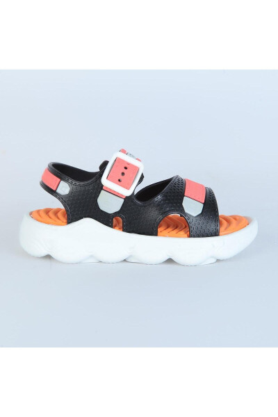 00098 Orange Velcro Boys Sandals - 1