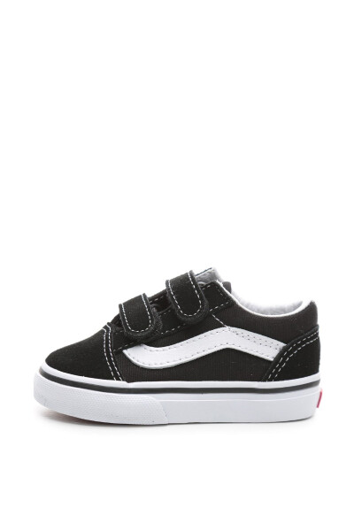 000D3YBLK1-R Vans Old Skool V Baby Casual Shoes Black - 7