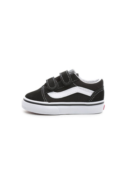 000D3YBLK1-R Vans Old Skool V Baby Casual Shoes Black - 1