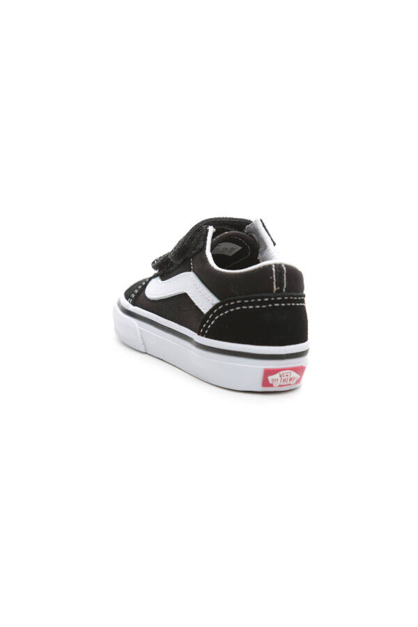 000D3YBLK1-R Vans Old Skool V Baby Casual Shoes Black - 3