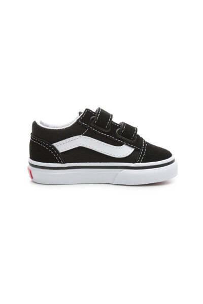 000D3YBLK1-R Vans Old Skool V Chaqaloqlar uchun kundalik poyabzallar Qora - 4