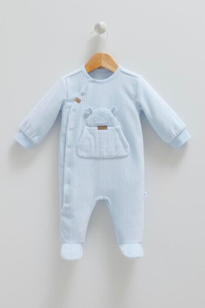 01-12 Months Baby Boy Blue New Boy Romper - 4