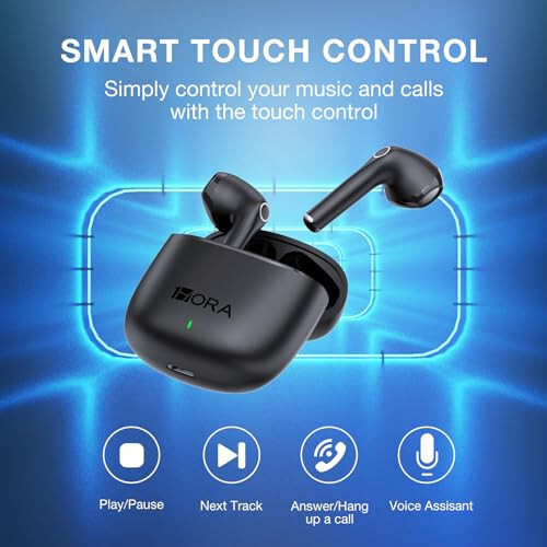 1 Hora Simsiz Quloqchinlar Bluetooth 5.3, Sport Quloqchinlari Chuqur Bass Quloq ichiga Quloqchinlar, Zaryadlash Qutisi bilan Premium Ovoz, iPhone, Android Smartfoni, Planshet, Noutbuk bilan Mos keladi - 6