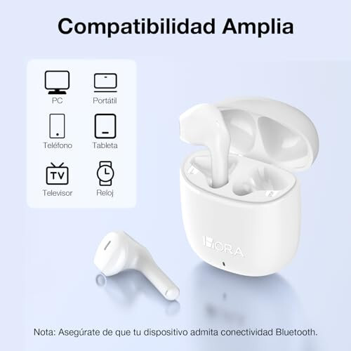 1 Hora Wireless Earbuds Bluetooth 5.3 Headphones Deep Bass in-Ear Earphones Premium Sound with Mic Charging Case for iPhone, Tablet, Android Smartphone Laptop Sports - 11