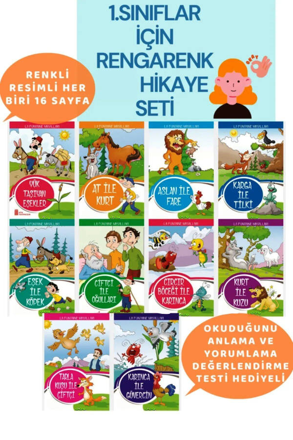 1. Sınıflar İçin Öğretmen Tavsiyeli Hikaye Kitabı Seti - 3