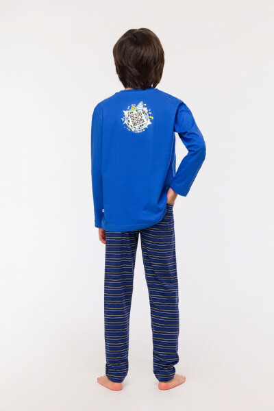 10-16 Years Old Boys Pajama-Pls - 875-Blue - 26