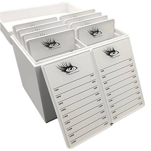 10 Layers Acrylic Eyelash Storage Box, Makeup Organizer False Eyelashes Glue Pallet Holder Grafting Extension Close-Packed Display - 6