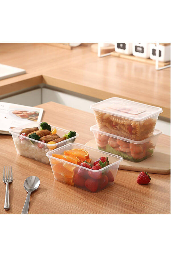 10 Pack Deep Freezer Microwave Safe Leakproof Storage Containers 1 Liter - 24