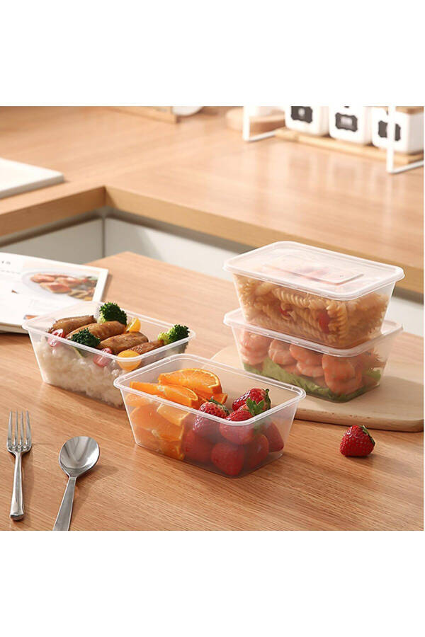 10 Pack Deep Freezer Microwave Safe Leakproof Storage Containers 1 Liter - 10