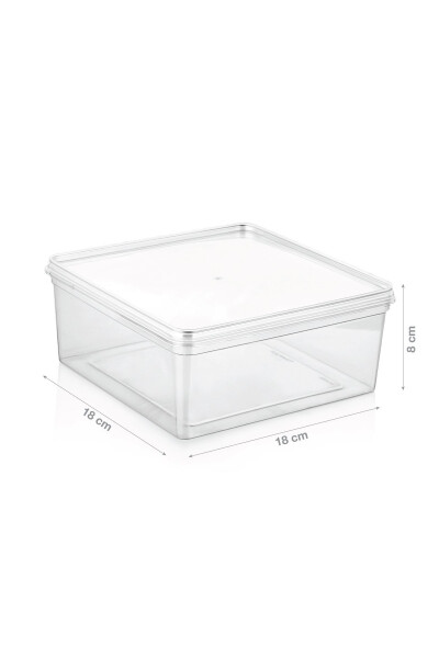 10 Pack Lyon Freezer Safe Storage Containers | Square Self-Sealing Storage Container 2.5 Lt - 2