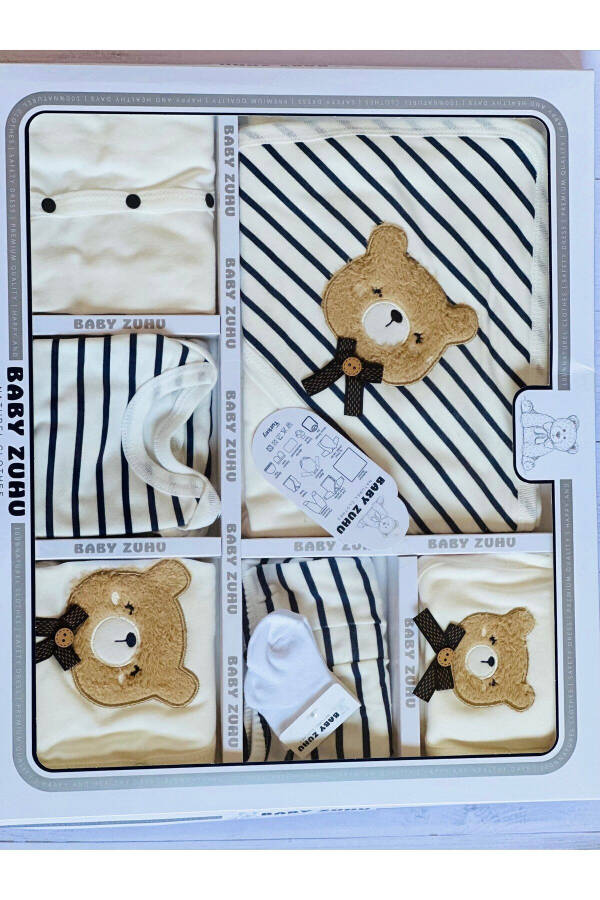 10-Piece Boxed Boy - Newborn Clothes Cotton Bear 11-Piece Hospital Discharge Sets Süzene Nak - 10