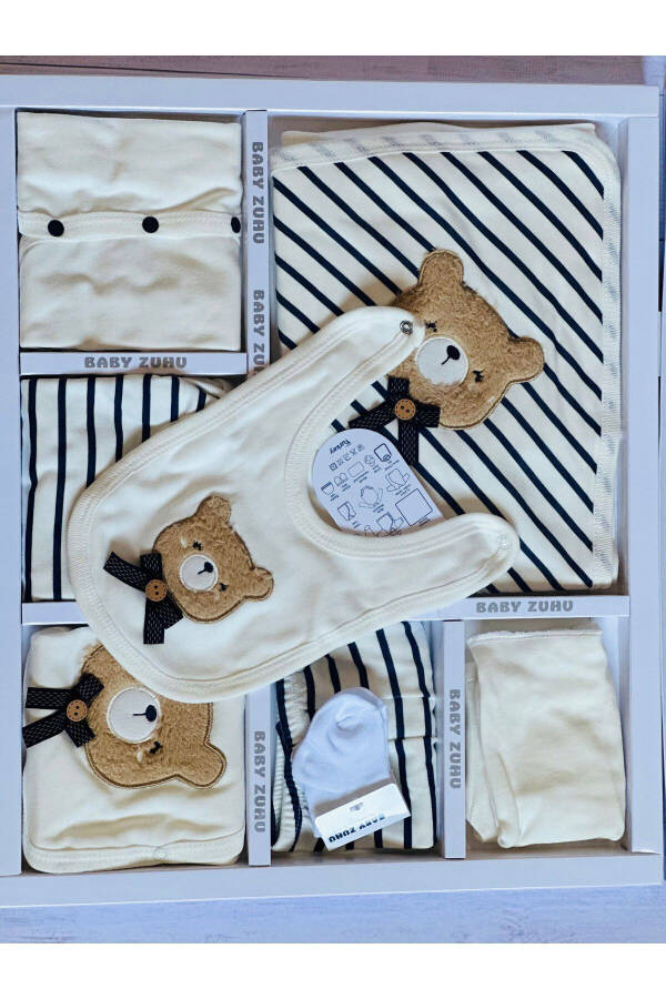 10-Piece Boxed Boy - Newborn Clothes Cotton Bear 11-Piece Hospital Discharge Sets Süzene Nak - 11