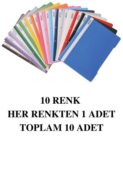 10 Rangli Ipli Fayl Va 100 Ta Konvert Fayl - 3