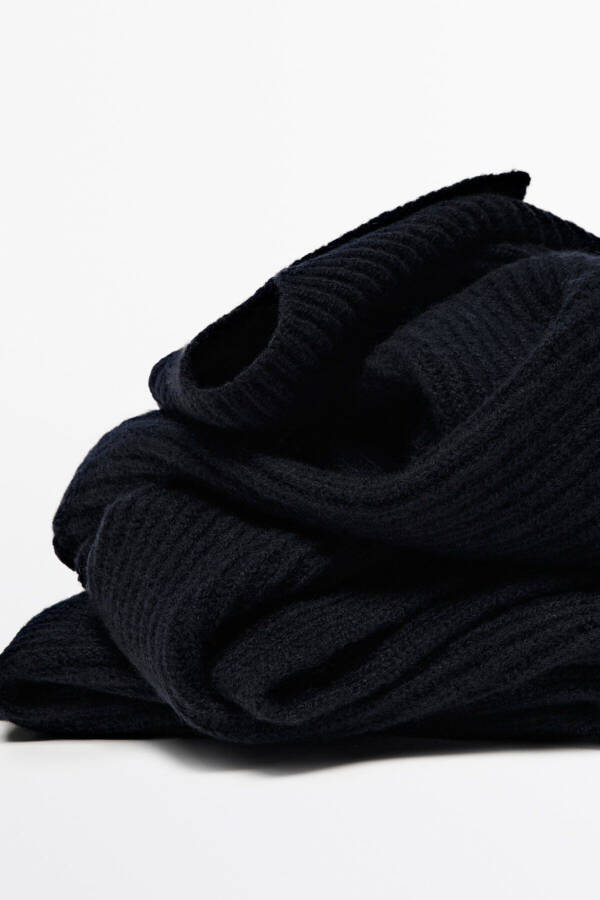 100% cashmere knitted scarf - 5