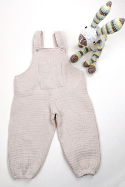 100% Cotton 4 Layer Muslin Baby / Child Jumpsuit Oeko-tex Certified - 1