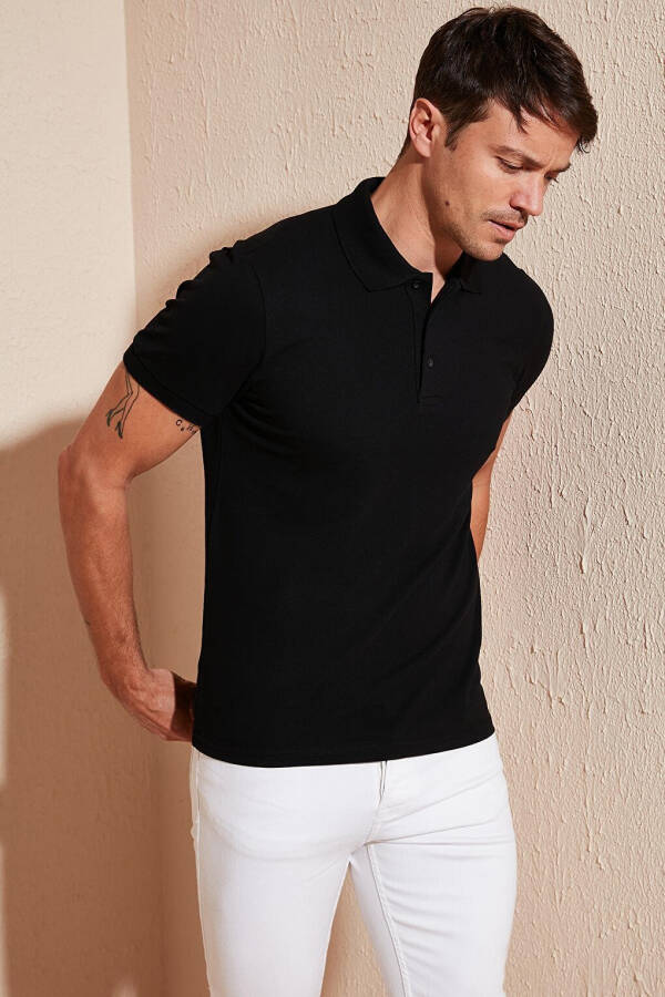 100% Cotton Buttoned Regular Fit Polo T Shirt 5902127 - 11