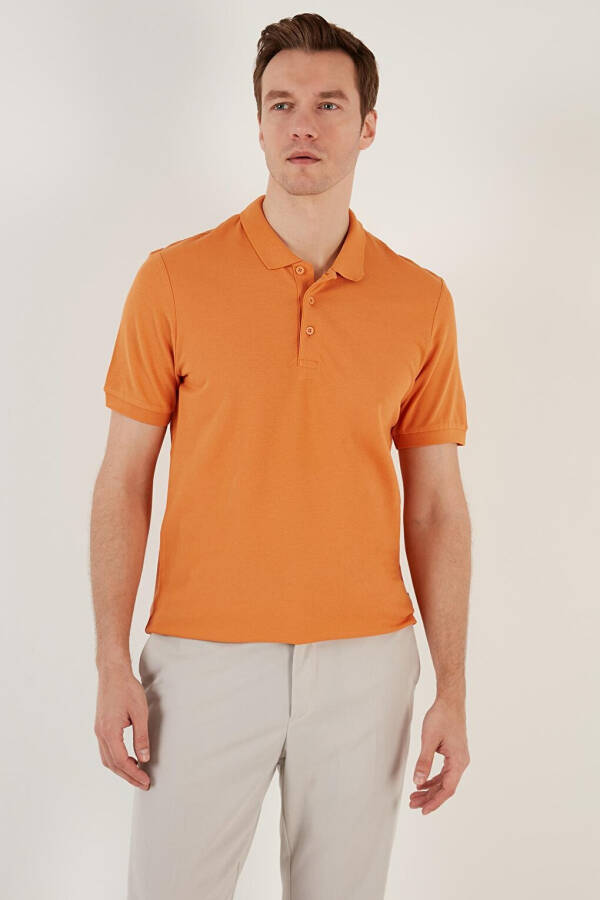 100% Cotton Buttoned Regular Fit Polo T Shirt 5902127 - 5