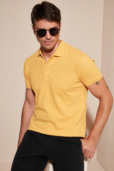 100% Cotton Buttoned Regular Fit Polo T Shirt 5902127 - 7