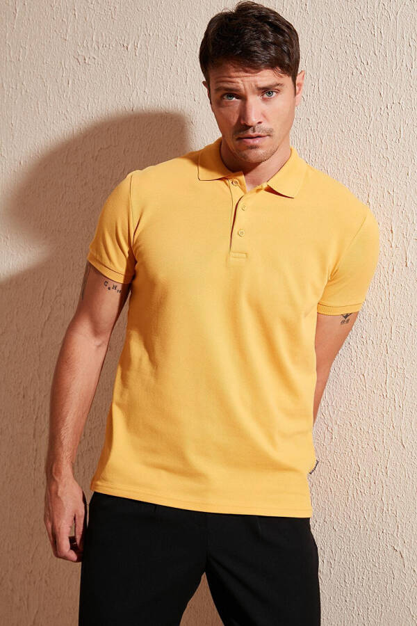 100% Cotton Buttoned Regular Fit Polo T Shirt 5902127 - 8