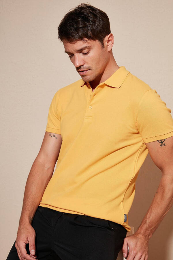 100% Cotton Buttoned Regular Fit Polo T Shirt 5902127 - 10