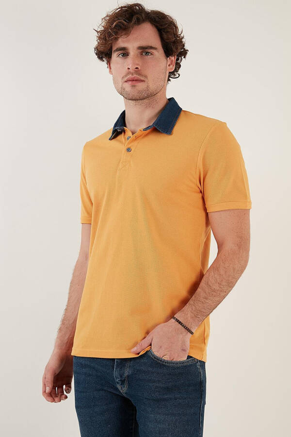 100% Cotton Buttoned Regular Fit Polo T Shirt 5902134 - 3