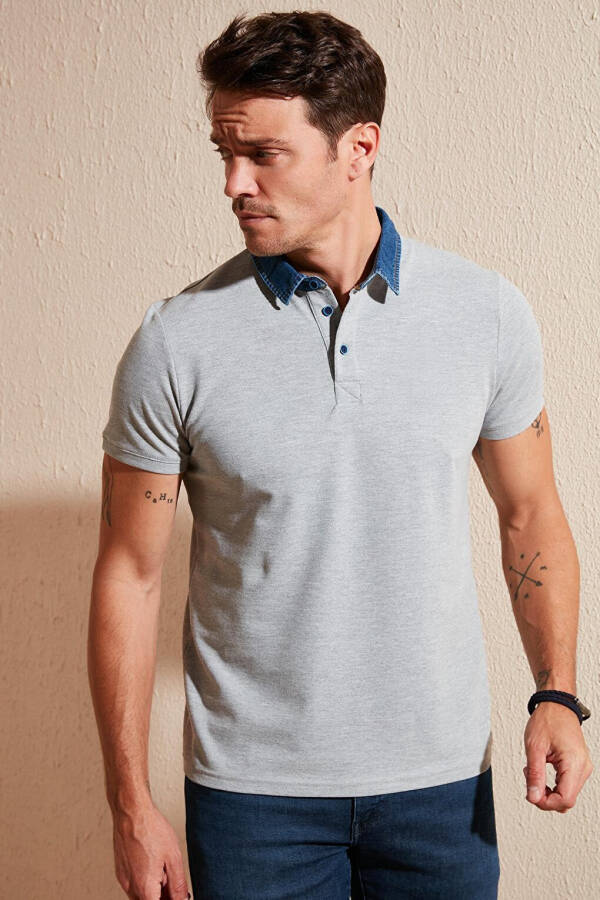 100% Cotton Buttoned Regular Fit Polo T Shirt 5902134 - 2