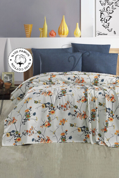 100% Cotton Double Bedspread Printed Quilt - Arles (8 DIFFERENT PATTERNS) - 1