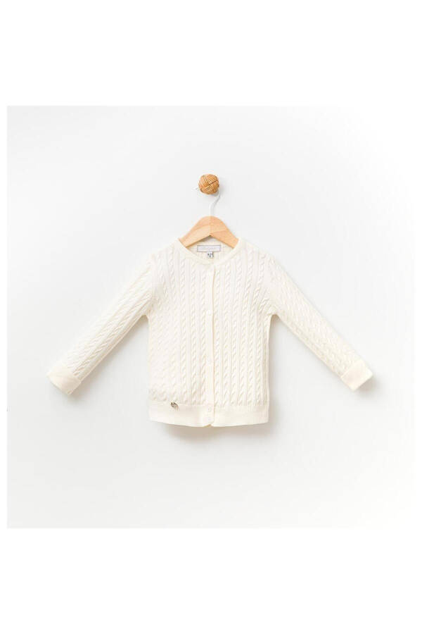 100% Cotton Knit Baby Girl Cardigan 13721 - 1