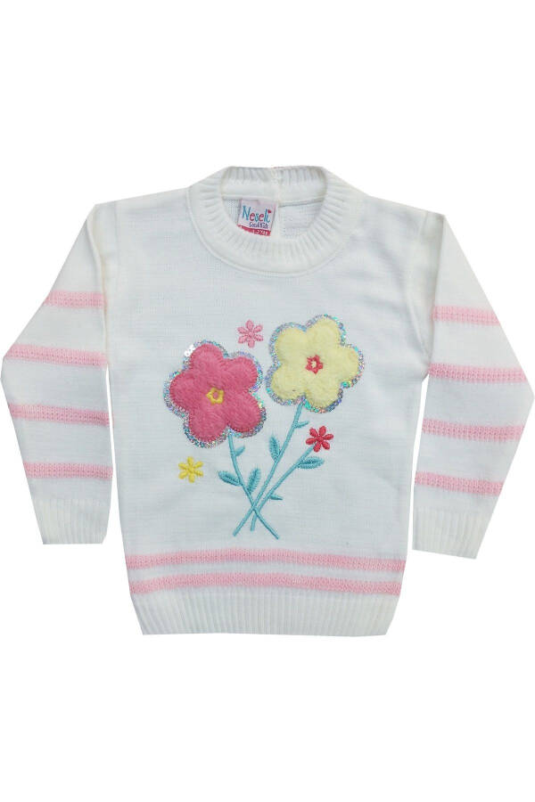 100% cotton knit sweater for girls - 1