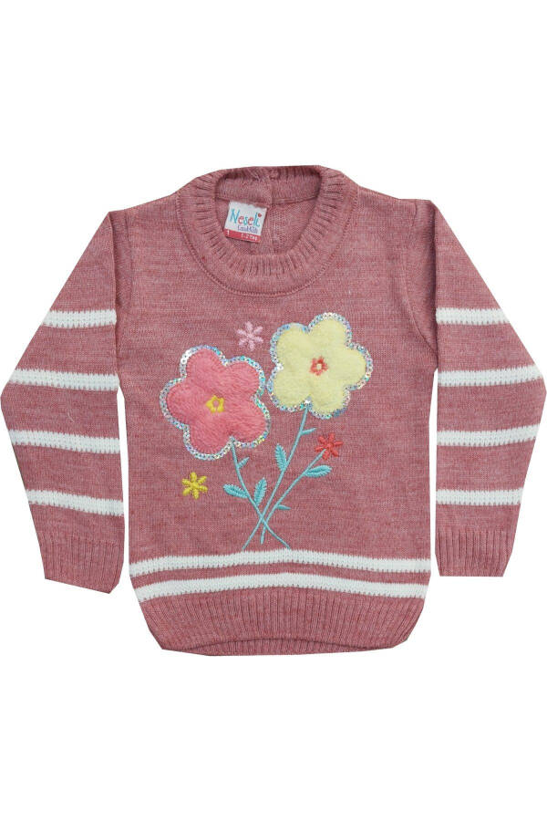 100% cotton knitted sweater for girls - 1