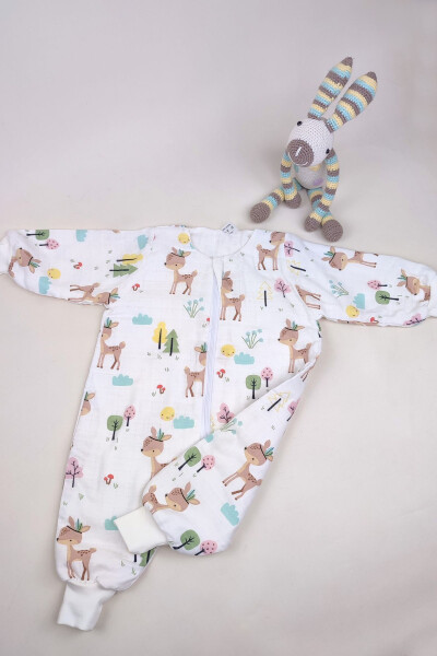 100% Cotton Organic Muslin Baby / Child Sleepsuit, Spring / Summer Double Layer Muslin, Unfilled - 5