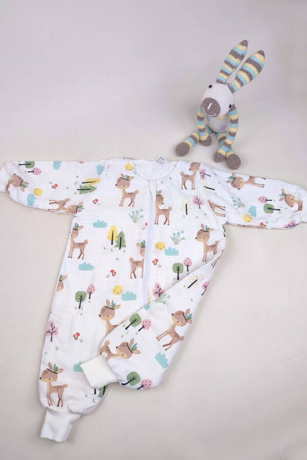 100% Cotton Organic Muslin Baby / Child Sleepsuit, Spring / Summer Double Layer Muslin, Unfilled - 5