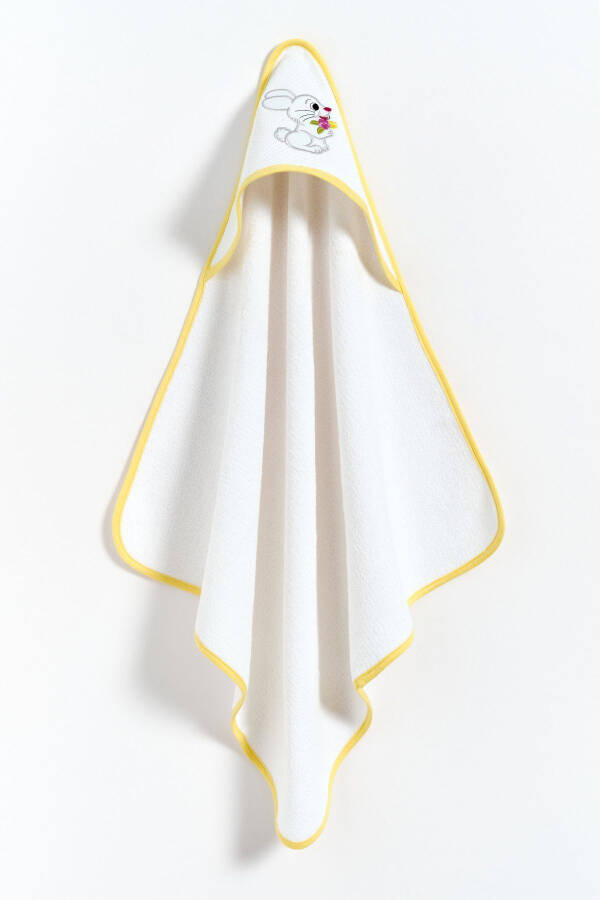 100% Cotton Yellow Muslin Unisex Baby Swaddle - White - 8