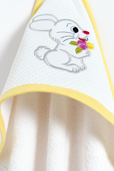 100% Cotton Yellow Muslin Unisex Baby Swaddle - White - 6