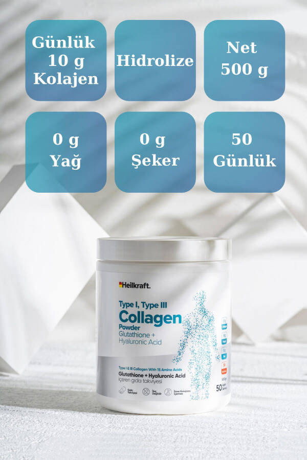 100% Hydrolyzed Collagen, Glutathione, Hyaluronic Acid and 15 Amino Acid Food Supplement 50 Days - 4