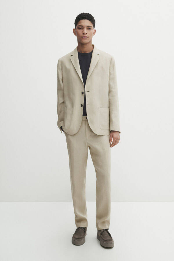 100% Linen Classic Blazer - 1