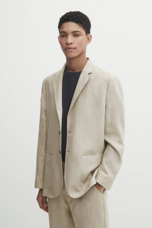 100% Linen Classic Blazer - 2