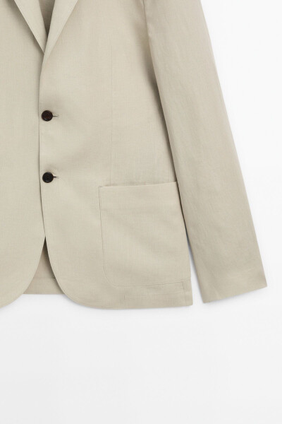 100% Linen Classic Blazer - 8