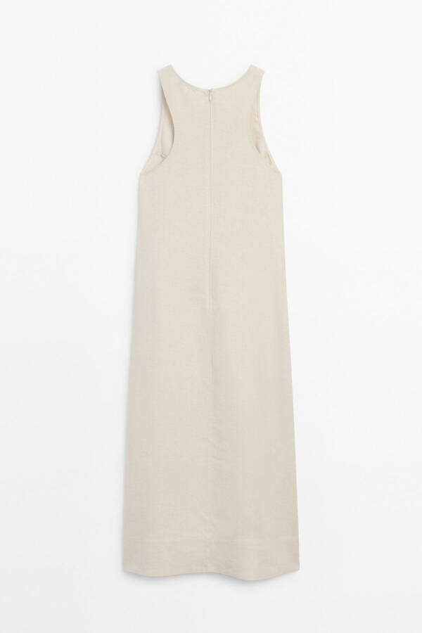 100% Linen Midi Dress - 7