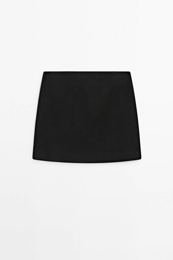 100% linen mini skirt - 7