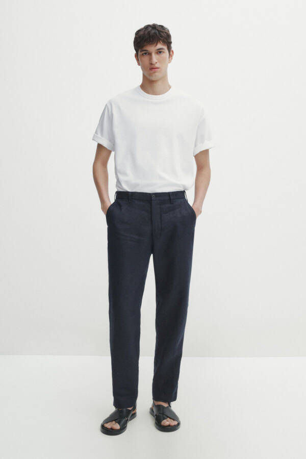 100% linen pants - 1