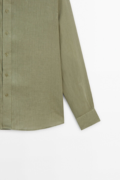 100% linen, regular fit shirt - 8