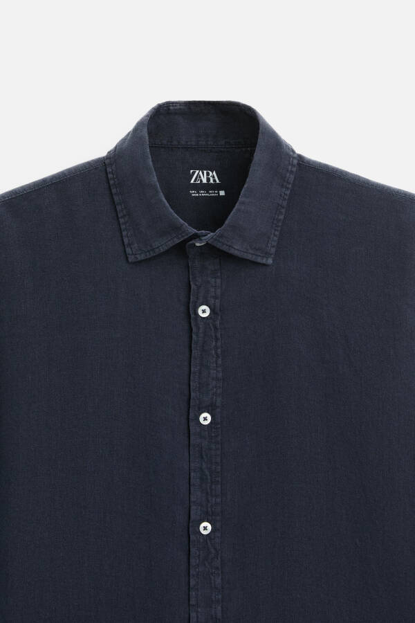 100% LINEN SHIRT-NAVY - 20