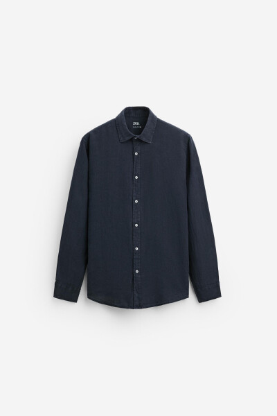 100% LINEN SHIRT-NAVY - 27