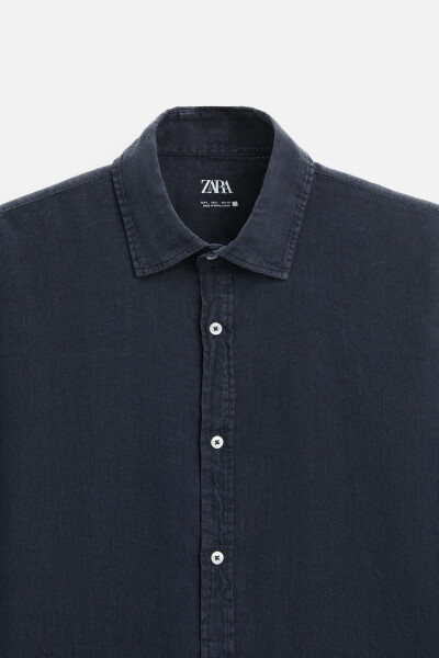 100% LINEN SHIRT-NAVY - 11