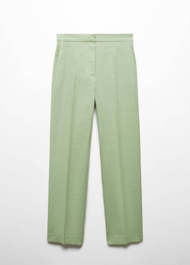 100% Linen Straight Leg Pants - 6