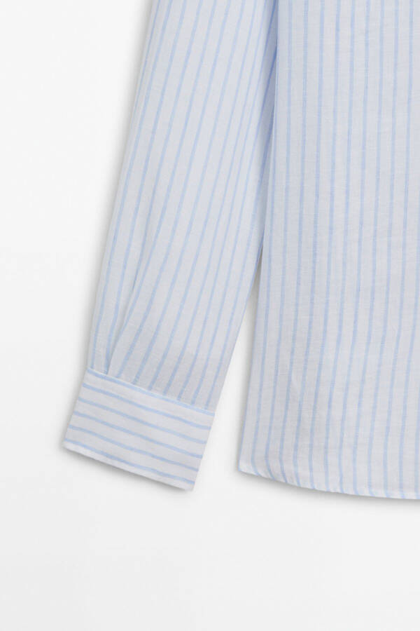 100% linen striped shirt - 8