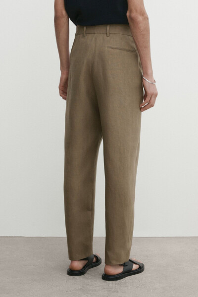 100% linen suit pants - 3