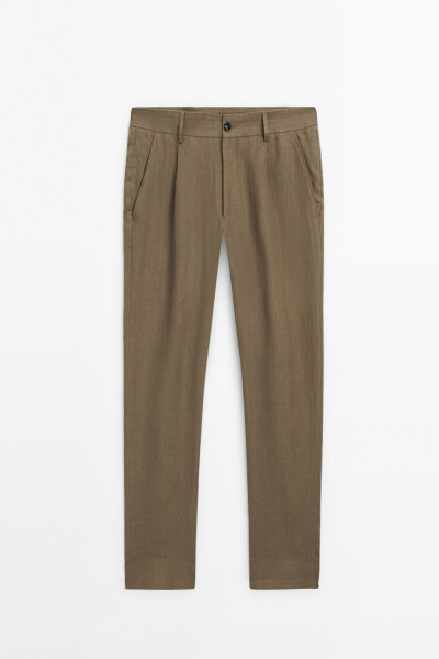 100% linen suit pants - 5